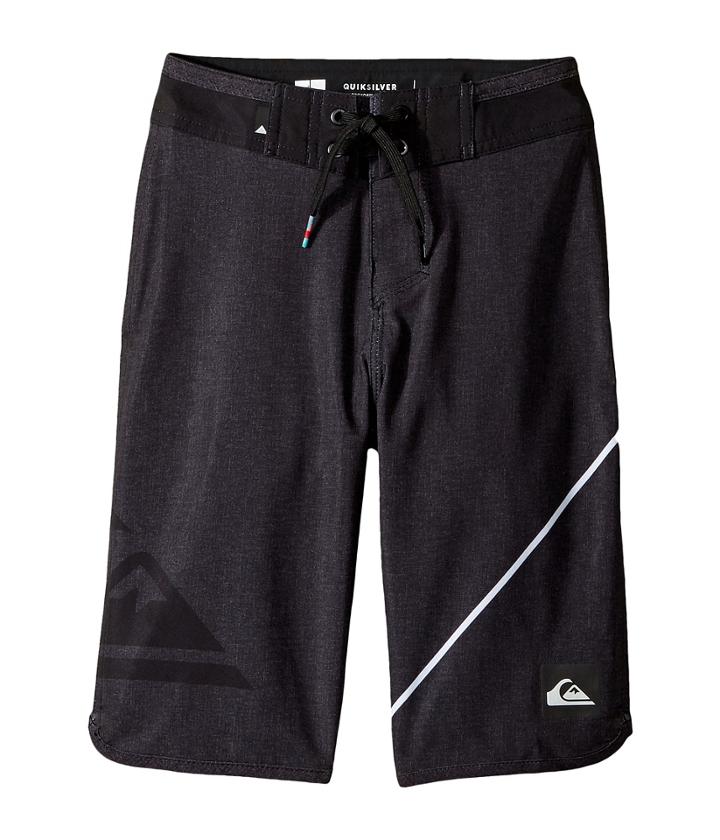 Quiksilver Kids New Wave Everyday 19 Boardshorts (big Kids) (black) Boy's Swimwear