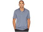 Adidas Golf Ultimate 2-color Stripe Polo (tech Ink/grey Three) Men's Clothing