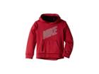Nike Kids Mesh Face Therma Pullover Hoodie (toddler) (red Crush) Boy's Sweatshirt