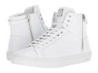 Mcm Embossed Logo High Top Turnlock Sneaker (white) Men's Shoes