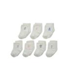 Polo Ralph Lauren Layette 7 Day Box Gift Set (infant) (white Assorted) Women's Crew Cut Socks Shoes