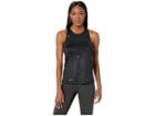 Nike Pro All Over Print Metallic Swoosh Tank (black) Women's Sleeveless