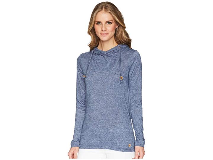 Tentree Cumulus Hooded Pullover (vintage Indigo) Women's Clothing