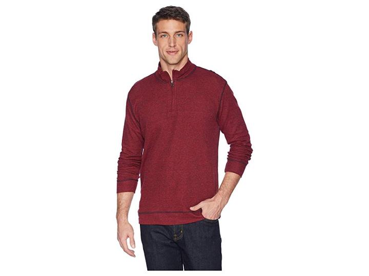 Vintage 1946 Rib 1/4 Zip (molten Lava) Men's Clothing