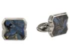 Stephen Webster Tobacco Leaf Stone Inlay Cufflinks (sterling Silver/pietersite) Cuff Links