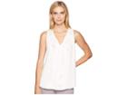 Karen Kane Waterfall Ruffle Top (cream) Women's Clothing