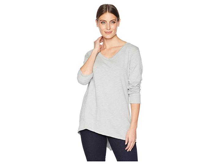 Fresh Produce Emily Long Sleeve Top (slate Grey) Women's Clothing