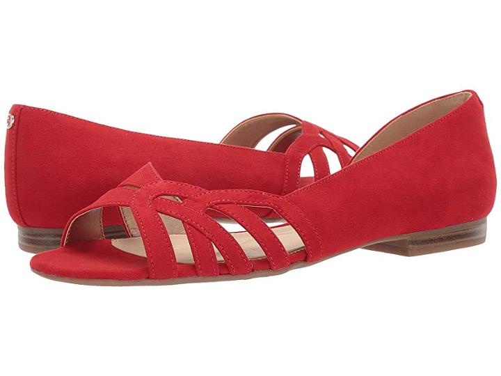 Circus By Sam Edelman Belinda (retro Red Microsuede) Women's Flat Shoes