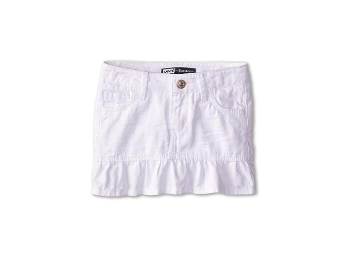 Levi's(r) Kids Girls' Alessandra Scooter Skirt (toddler) (white) Girl's Skirt