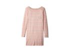 Roxy Kids Spin With Me Long Sleeve Tee Dress (big Kids) (rose Tan Heather/bico Stripes) Girl's Dress