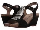 Mephisto Jenny (black Velcalf Premium/graphite Boa) Women's  Shoes