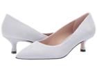 Stuart Weitzman Tippi 45 (pale Grey Sleek Velvet) Women's Shoes