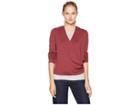 Nic+zoe Four-way Cardy Heavier Weight (currant) Women's Sweater