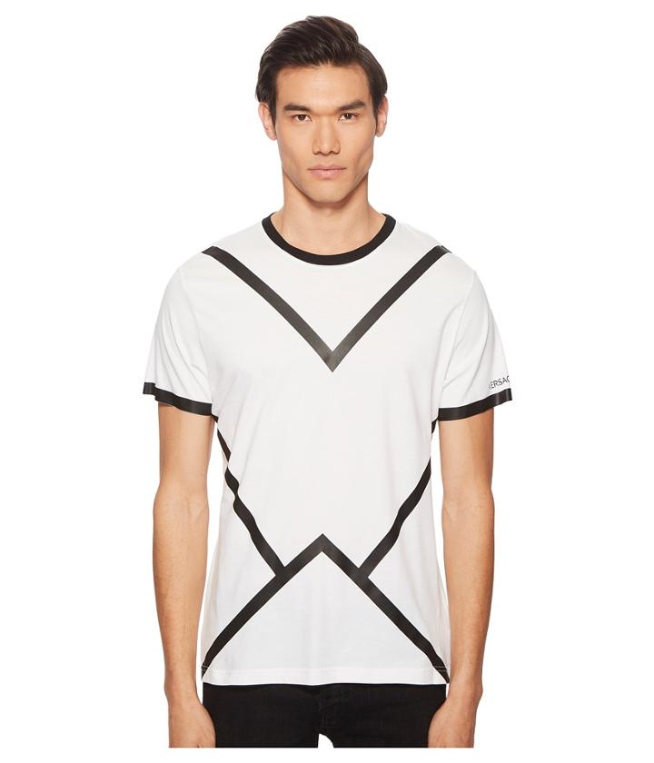 Versace Jeans Black Line Tee Shirt (white) Men's T Shirt