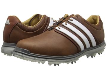 Adidas Golf Pure 360 Ltd (tan Brown/tour White/silver Metallic) Men's Golf Shoes
