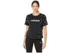 Adidas All Over Print Tee (black/white) Women's T Shirt