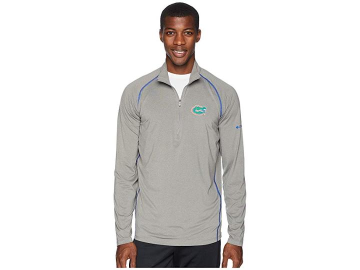 Columbia Collegiate Tuk Mountaintm 1/2 Zip Shirt (florida/boulder/azul) Men's Long Sleeve Pullover
