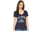 Champion College Villanova Wildcats University V-neck Tee (navy) Women's T Shirt