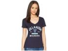 Champion College Villanova Wildcats University V-neck Tee (navy) Women's T Shirt