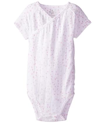 Aden + Anais Short Sleeve Body Suit (infant) (lovely Mini Hearts) Kid's Jumpsuit & Rompers One Piece