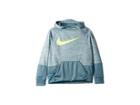 Nike Kids Therma Graphic Swoosh Training Pullover Hoodie (big Kids) (celestial Teal/pure/celestial Teal/volt) Boy's Sweatshirt