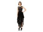 Bebe Contrast Cut Out Burnout Dress (jet Black) Women's Dress