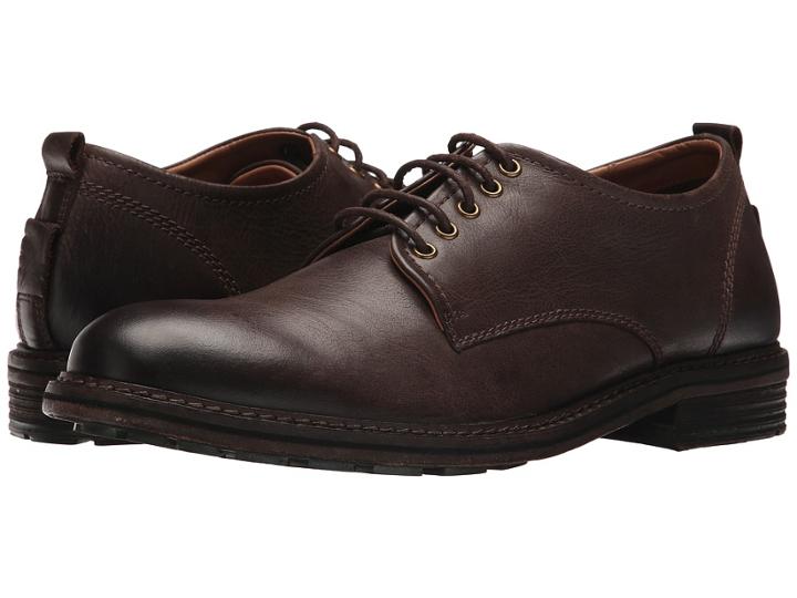 Lucky Brand Hogan (dark Brown Crazyhorse) Men's Lace Up Cap Toe Shoes