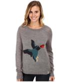 Woolrich Motif Mohair Crew Sweater (frost Gray Duck) Women's Sweater