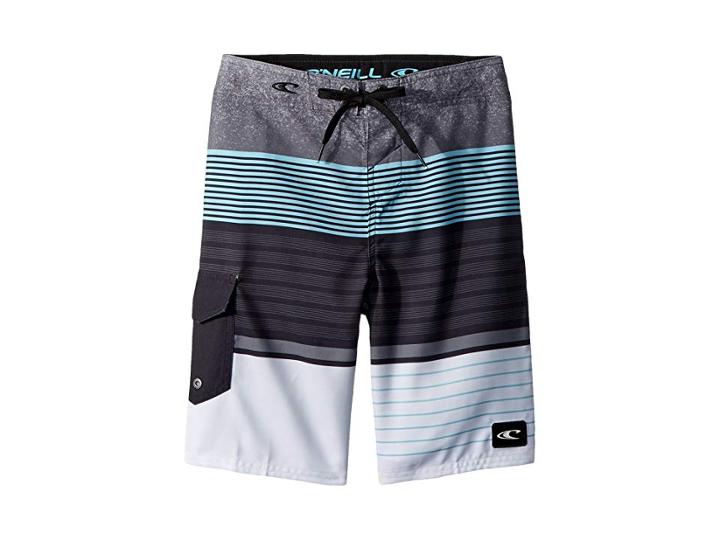 O'neill Kids Lennox Boardshorts (big Kids) (asphalt) Boy's Swimwear