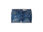 Ag Adriano Goldschmied Kids The Heather Roll Cuff Shorts In Sanded Wash (big Kids) (sanded Wash) Girl's Shorts