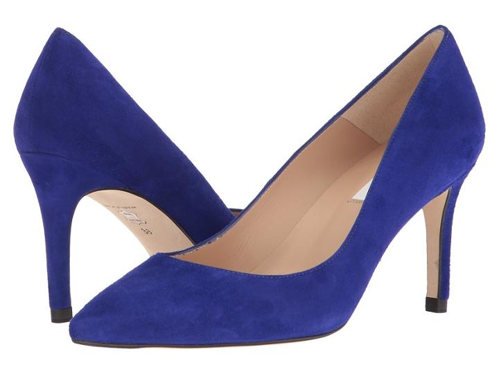 L.k. Bennett Floret (ultra Blue Suede) High Heels