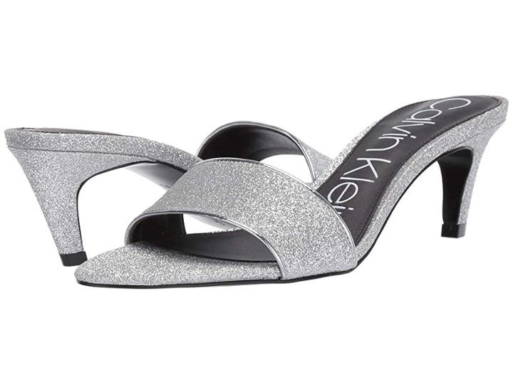 Calvin Klein Gallia (silver Dusty Glitter) Women's Shoes