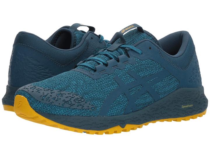 Asics Alpine Xt (turkish Tile/ink Blue/lemon Curry) Men's Running Shoes