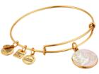 Alex And Ani Pink Special Delivery Charm Bangle (rafaelian Gold Finish) Bracelet