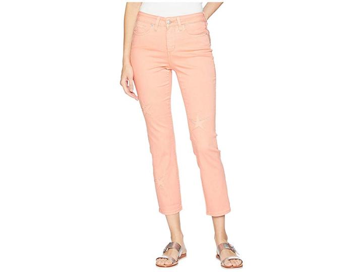 Nydj Sheri Ankle Laser Cut Starfish In Pale Desert Flower (pale Desert Flower) Women's Jeans