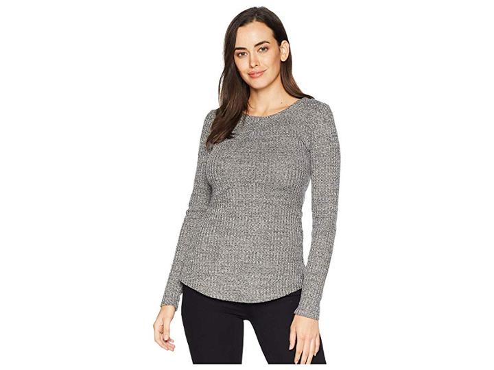 Hatley Quinn Rib Top (grey) Women's Clothing