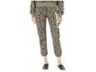 Juicy Couture Juicy Floral Print Stencil Logo Pants (dusty Olive Shadow) Women's Casual Pants