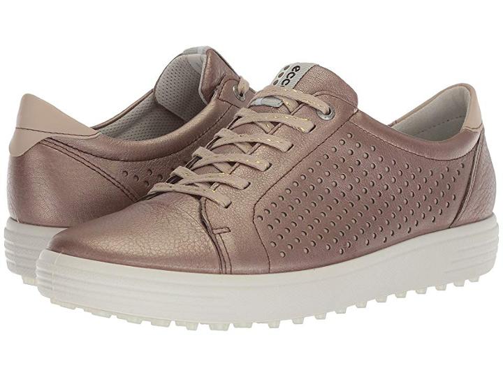 Ecco Golf Casual Hybrid 2 Perf (warm Grey) Women's Golf Shoes