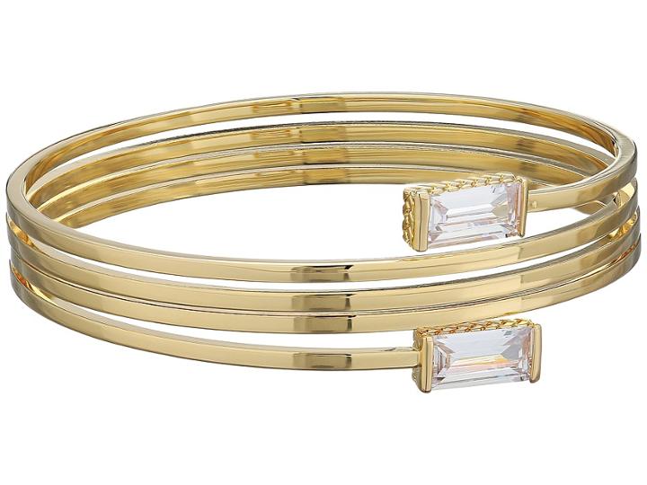 Cole Haan 5 Coil Bracelet (gold/clear Cubic Zirconia) Bracelet