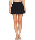 Kate Spade New York Solids #80 Pleated Skirt Cover-up (black) Women's Swimwear