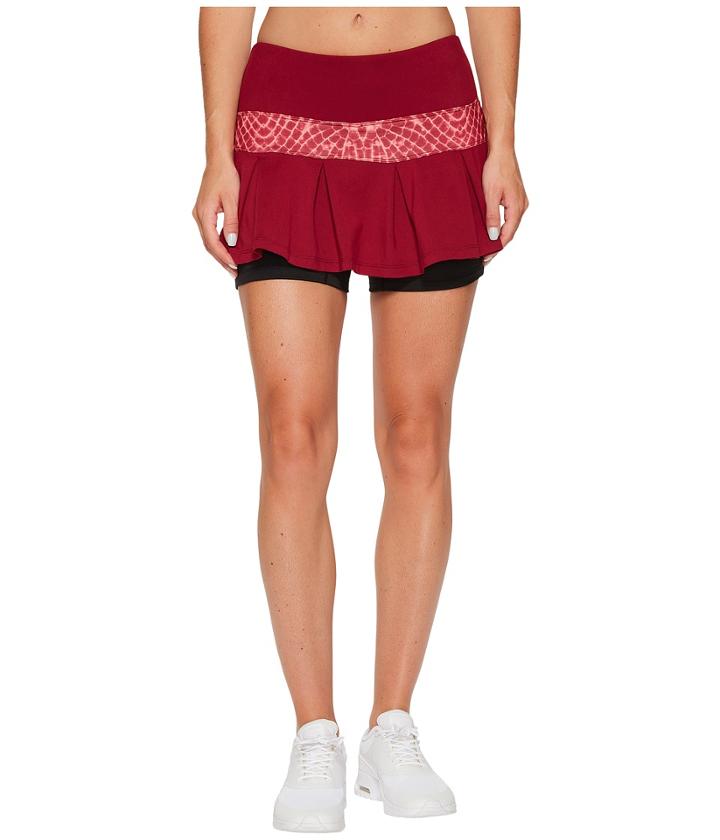 Skirt Sports Lioness Skirt (ruby/flyaway Print) Women's Skort
