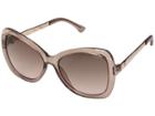 Guess Gf6055 (shiny Light Brown/gradient Bordeaux) Fashion Sunglasses