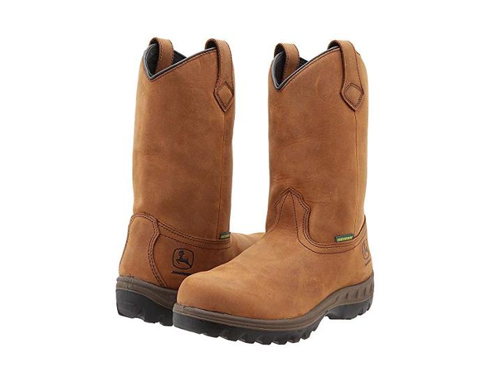 John Deere Wct Waterproof 11 Pull-on (brown) Men's Work Pull-on Boots