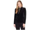 1.state Velvet Blazer (rich Black) Women's Jacket