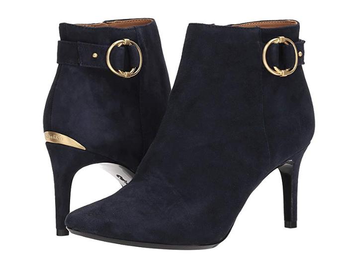 Calvin Klein Jailene (deep Navy Kid Suede) Women's Shoes