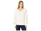 Michael Michael Kors V-neck Big Sleeve Sweater (bone) Women's Sweater