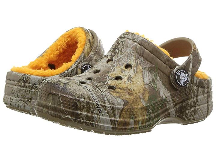Crocs Kids Winter Realtree Edge Clog (toddler/little Kid) (chocolate/orange) Kids Shoes