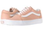 Vans Old Skool Dx ((tumble Leather) Mahogany Rose/true White) Skate Shoes