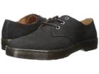Dr. Martens Coronado 3-eye Shoe (black Slippery Wp/black Co Cotton Drill) Men's Shoes