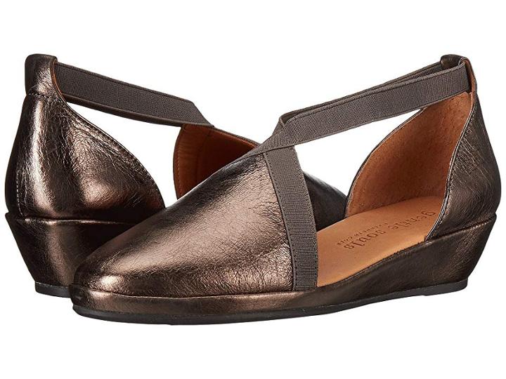 Gentle Souls By Kenneth Cole Natalia (pewter) Women's Dress Flat Shoes